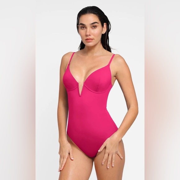 popilush Other - Popilush Shapewear Plunging V Slimming One-Piece Swimsuit Large